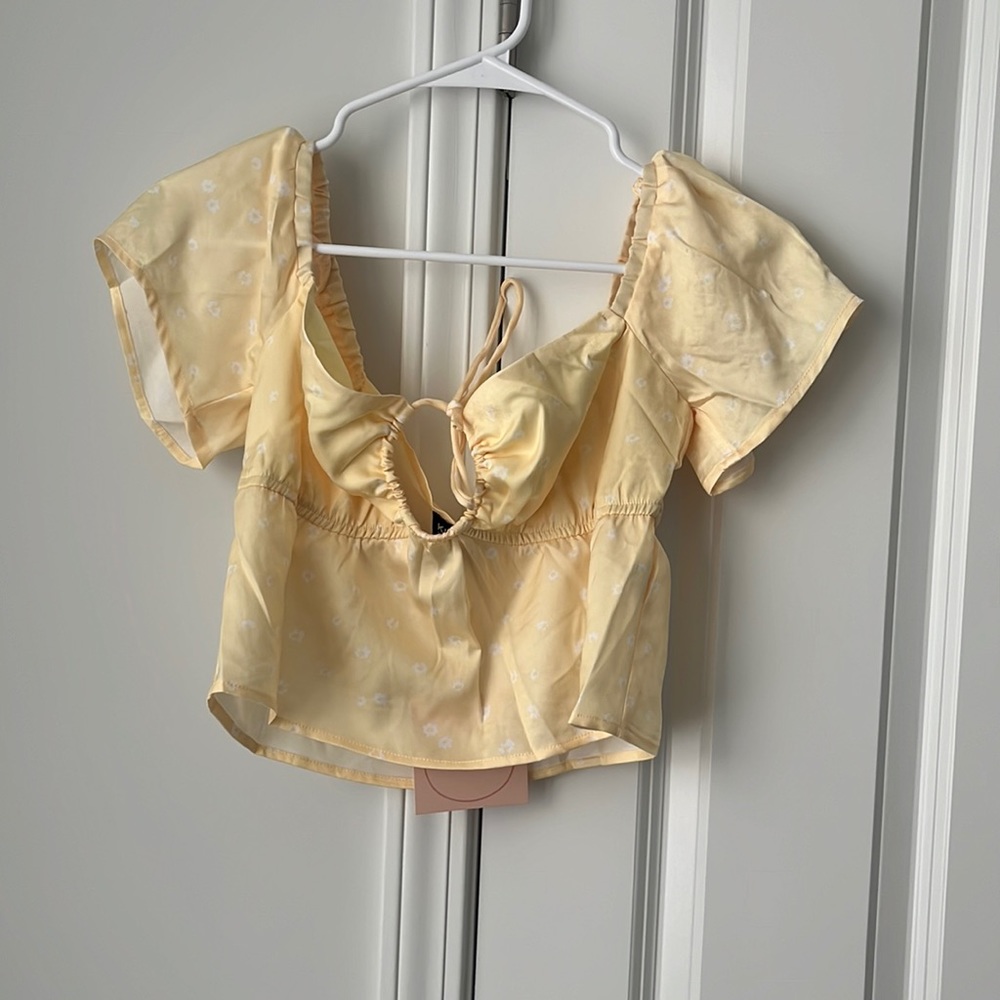 Flower crop top